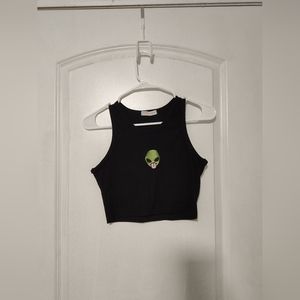 Romwe alien halter top size small